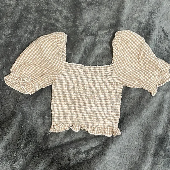 cotton on gingham crop top - Picture 3 of 3